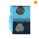 Sky Blue With Navy Blue Semi Silk Set Sarees - Thenianantham