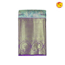 Golden Tissue With Purple Wedding Silk Saree - Thenianantham