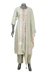 Pista Green Ladies Branded Straight Cut Readymade  Chudi Set