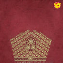 Maroon Bridal Aariwork Blouse - Thenianantham