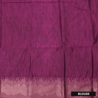 Green with Purple Soft Silk Saree