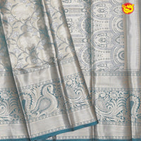 Grey Traditional Soft Silk Saree - Thenianantham