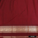 Light Purple With Maroon Copper Zari Border Soft Silk Saree