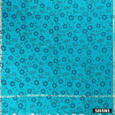 Navy Blue With Cyan Cotton Ladies Chudithar Material