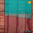 Green with Brown Soft Silk Saree - Thenianantham