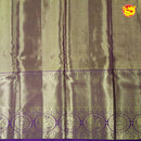 Golden Tissue With Purple Wedding Silk Saree - Thenianantham