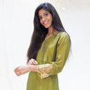 Anicham-Olive green Ladies Branded Co-ord-set Readymade