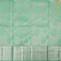 Pastel green pure Kanchipuram silk saree - Thenianantham