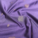 Light Purple With Maroon Copper Zari Border Soft Silk Saree