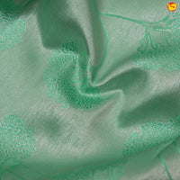 Pastel green pure Kanchipuram silk saree - Thenianantham