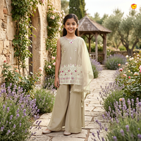 Foam Color Girls Branded Readymade Sharara set