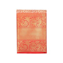 Orange Floral Motifs Soft Silk Saree - Thenianantham