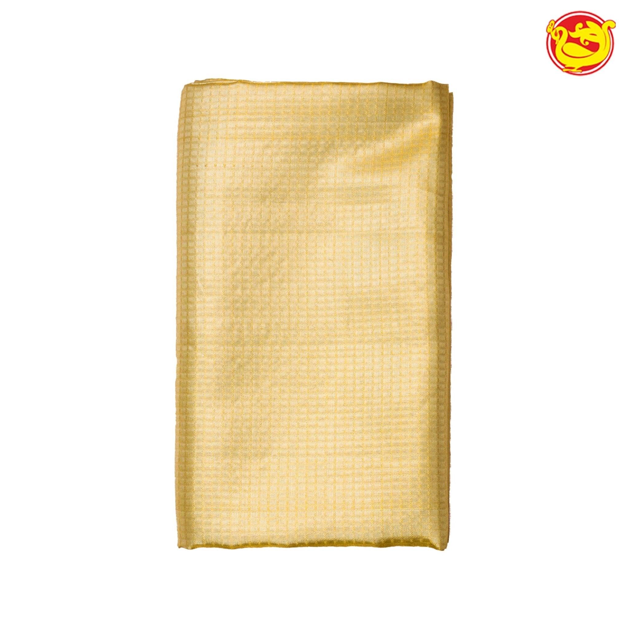 Gold Tissue Pure Kanjivaram Subhalaya Wedding Silk Saree - Thenianantham