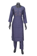 Light Purple Ladies Branded Straight Cut Readymade  Chudi Set