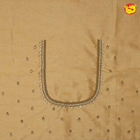 Sandal Bridal Aariwork Blouse - Thenianantham