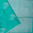 Aqua Blue Soft Silk Saree