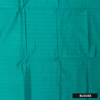 Aqua Blue Soft Silk Saree