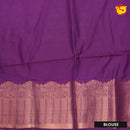 Light Sky Blue with Purple Soft Silk Saree - Thenianantham