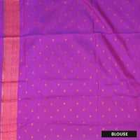 Peacock Blue with Pink Soft Silk Saree