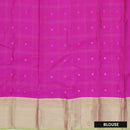 Hot Pink With  Sandal border Arani Silk Saree