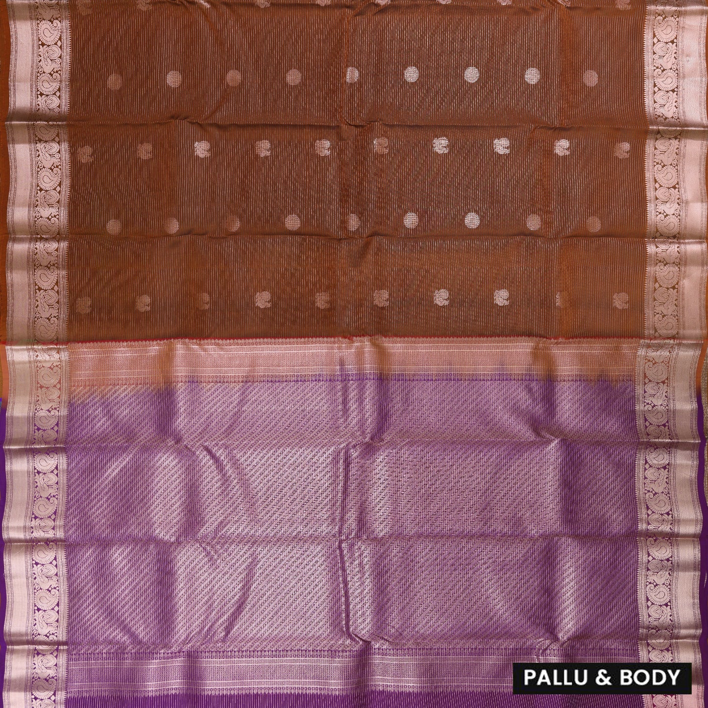 Light Brown with Pink Soft Silk Saree