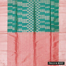 Green With Red Soft Silk