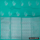 Aqua Blue Soft Silk Saree