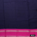 Navy Blue with Pink My sore Silk Saree