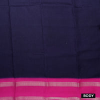 Navy Blue with Pink My sore Silk Saree