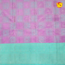 Pink With Pista Green Wedding Silk Saree - Thenianantham