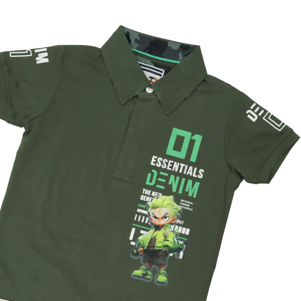 Boys Polo Neck T-shirt