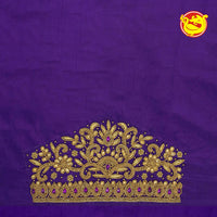 Purple Bridal Aariwork Blouse