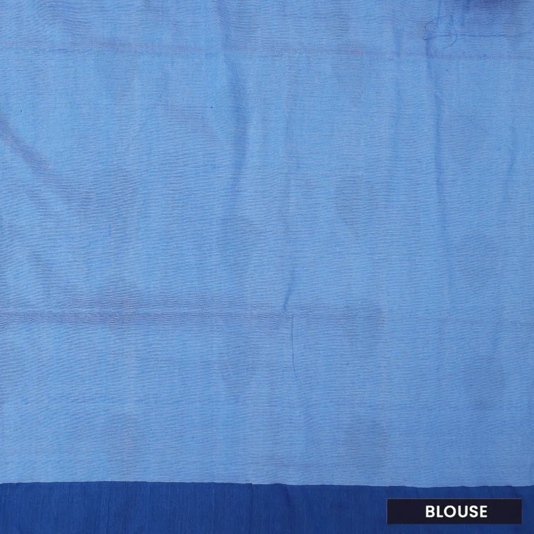 Light Blue  Linen Cotton Saree