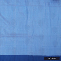 Light Blue  Linen Cotton Saree