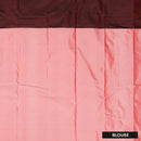 Light Pink With Maroon Burgundy Arani Silk Saree