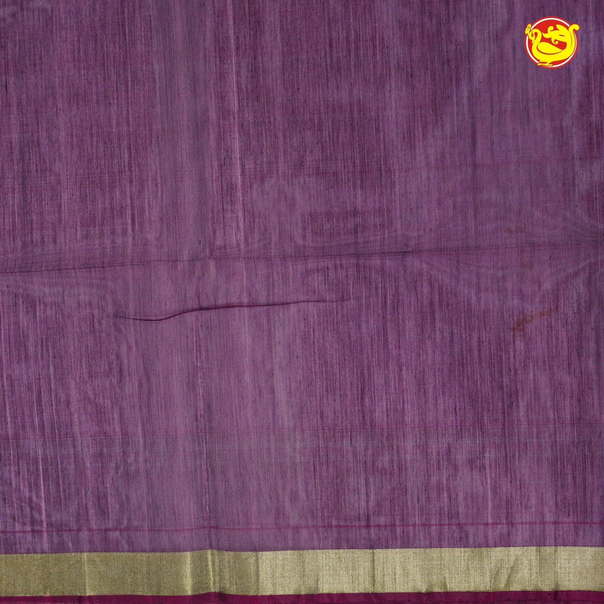 Magenta With Mustard Pochampally Silk Saree - Thenianantham