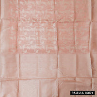 Peach Colour Fancy Weaving Saree