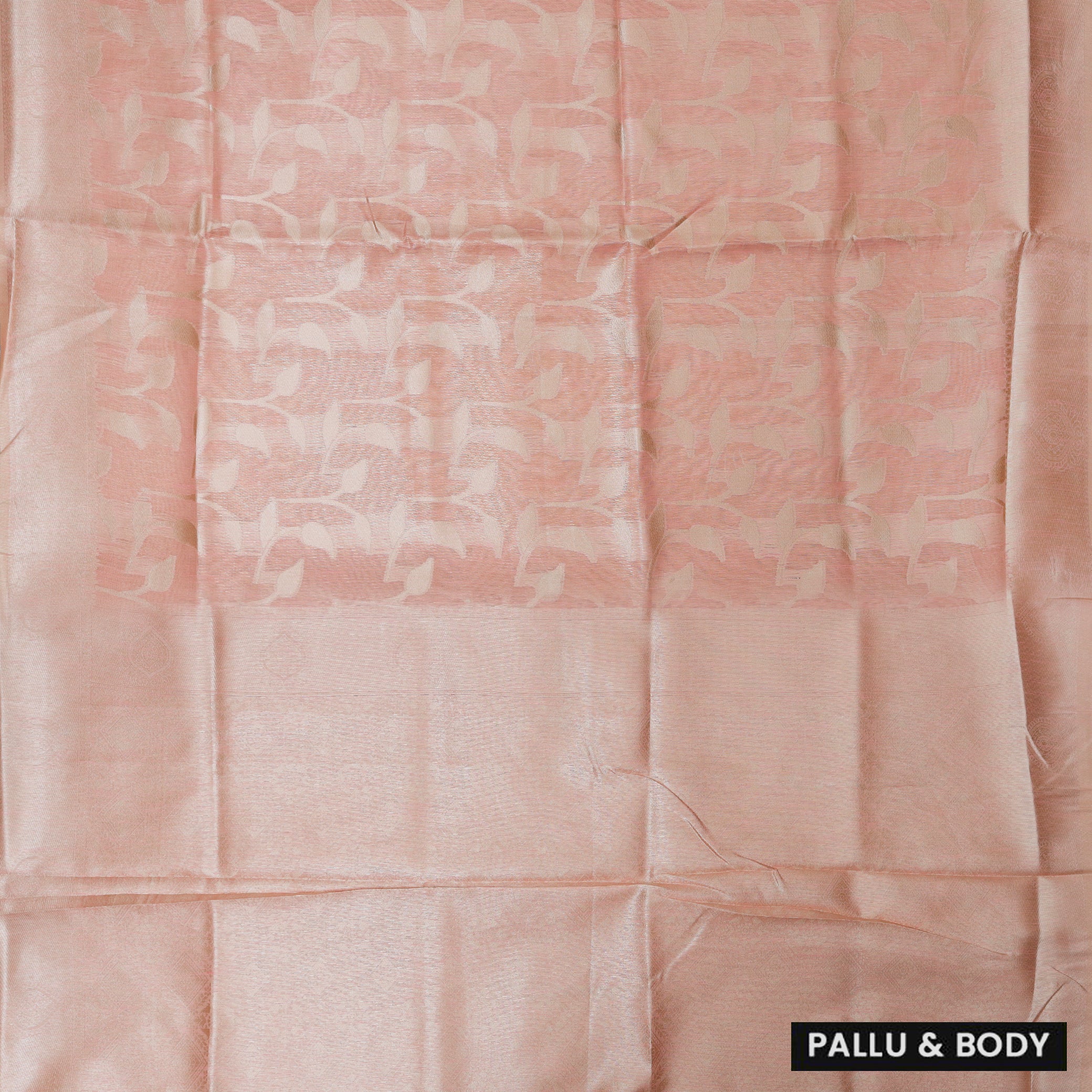 Peach Colour Fancy Weaving Saree