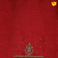 Red Bridal Aariwork Blouse - Thenianantham