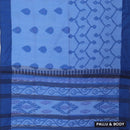 Light Blue  Linen Cotton Saree