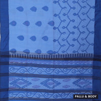 Light Blue  Linen Cotton Saree