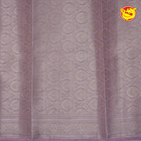 Brown Semi - Tissue Saree With Unique Buttas, Traditional Zari Border & Pallu Of Intricate Designs - Thenianantham