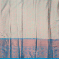 Light Gray with Blue Art Silk Saree