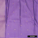 Purple With Off white Design Dola Silk
