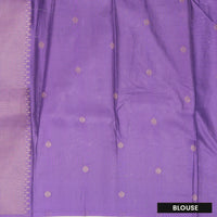 Purple With Off white Design Dola Silk