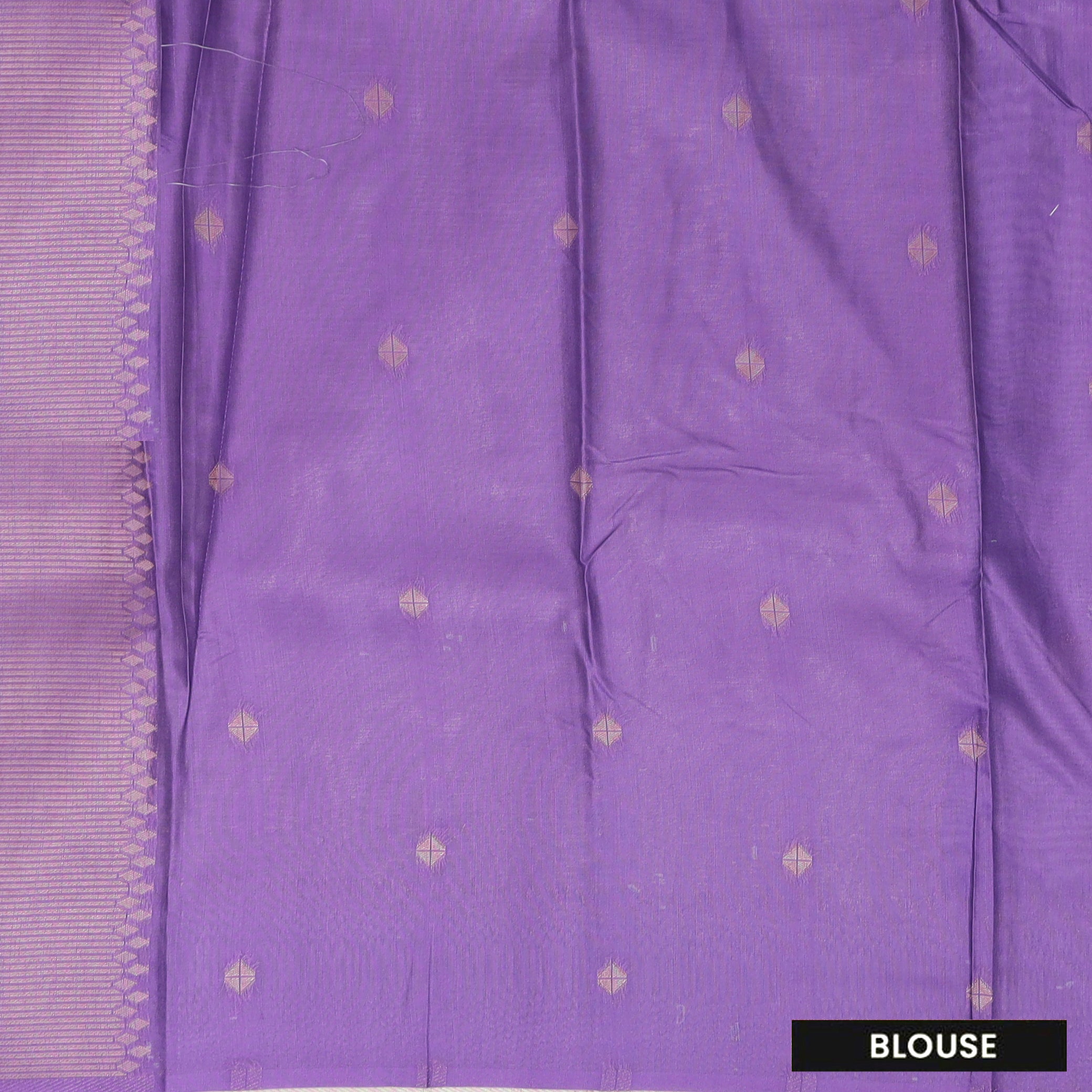 Purple With Off white Design Dola Silk