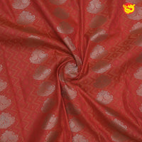 Orange with Green Soft Silk Saree - Thenianantham