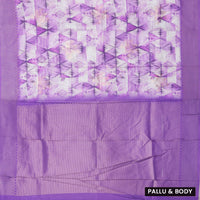 Purple With Off white Design Dola Silk