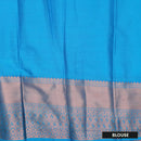 Light Gray with Blue Art Silk Saree