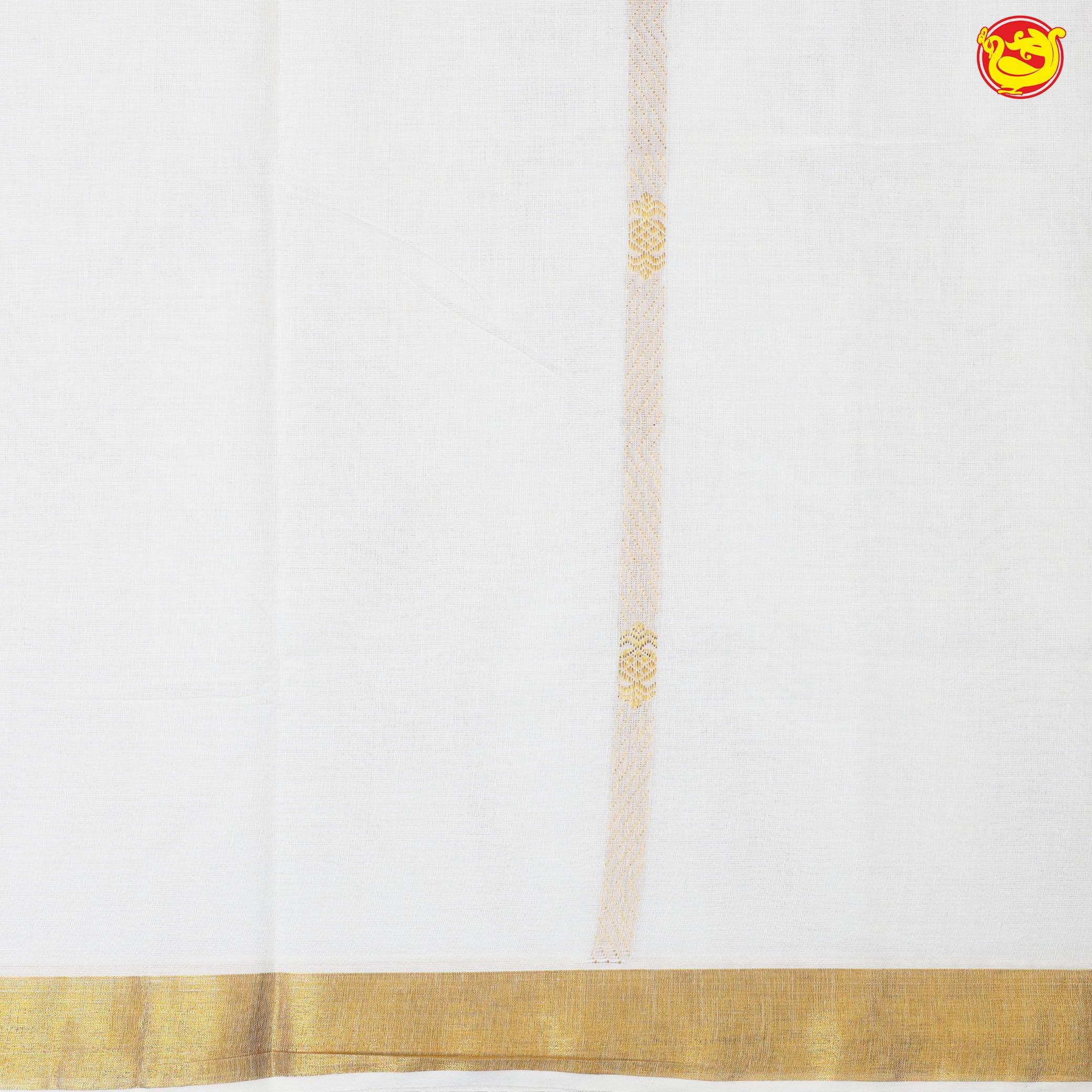 Southloom Exclusive Onam Kerala Traditional Fancy Border Cotton Saree (Matching Plain Blouse Included)